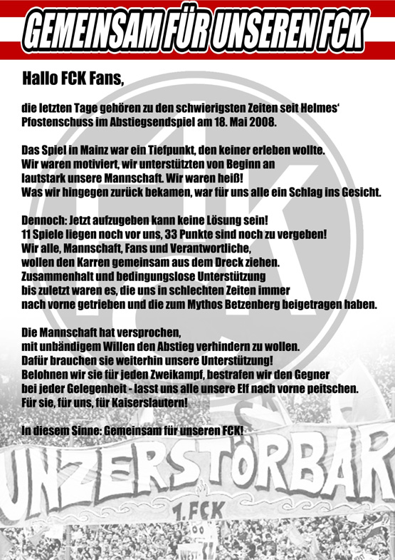 Die Flyer zum Spiel gegen Wolfsburg