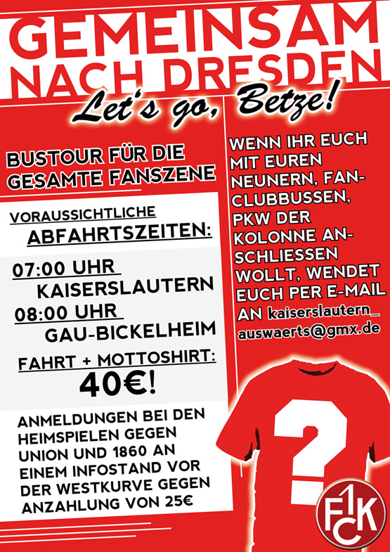 Flyer: Gemeinsam nach Dresden
