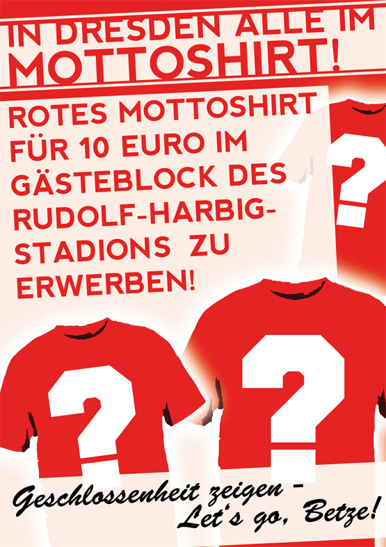 Flyer: Mottoshirt in Dresden