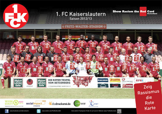FCK-Mannschaft: Show Racism the Red Card