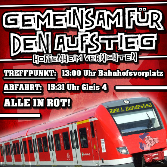 Flyer: Gemeinsam nach Hoffenheim