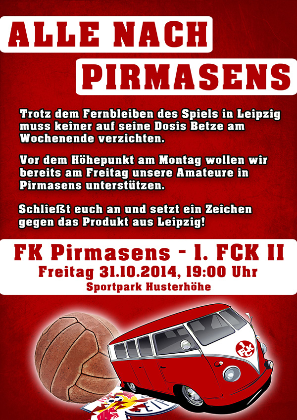 Aufruf: Alle nach Pirmasens