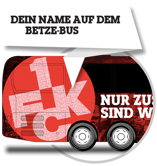 Logo der Aktion: Dein Name auf dem Betze-Bus