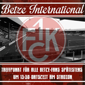 Flyer: Treffpunkt ab 13:30 Uhr am Stadion