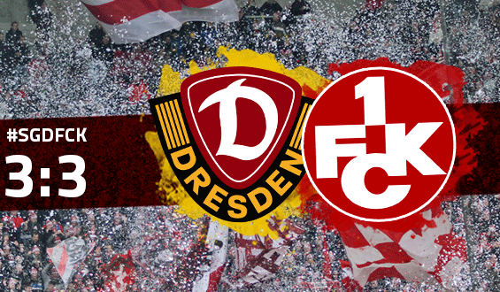 Rasantes Remis: FCK spielt 3:3 in Dresden