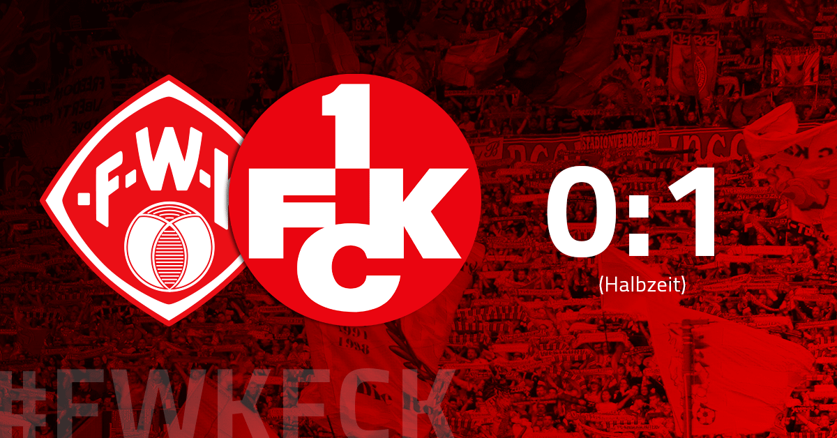 Kampfspiel in Würzburg: FCK führt zur Pause mit 1:0