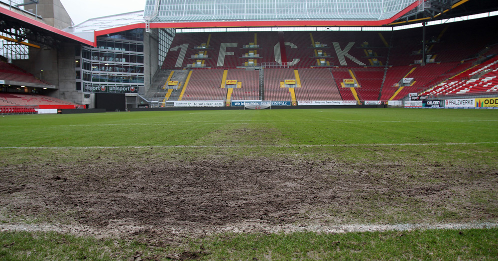 Der Rasen im Fritz-Walter-Stadion