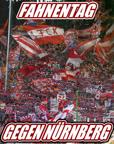 Flyer: Fahnentag gegen Nürnberg