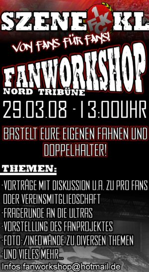 Flyer Fanworkshop am 29.3.