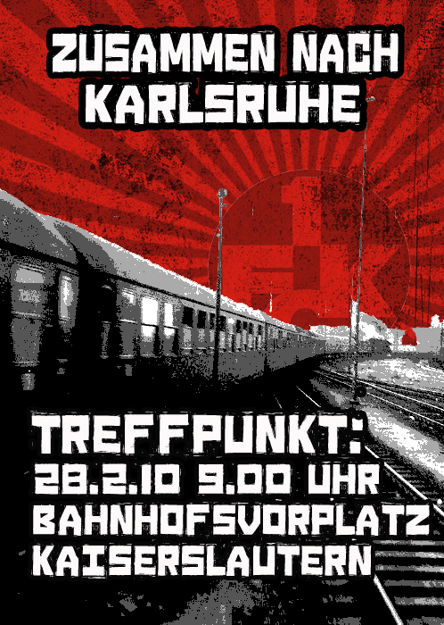 Flyer: Zusammen nach Karlsruhe