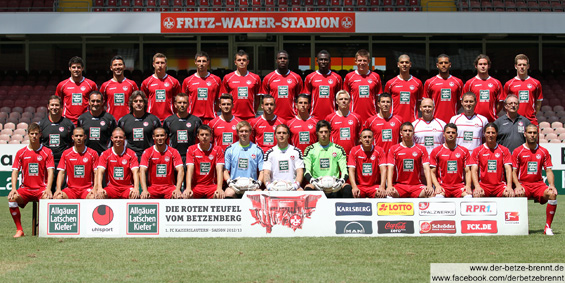 Mannschaftsfoto 1. FC Kaiserslautern 2012 2013