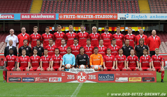 1. FC Kaiserslautern Mannschaftsfoto 2015/16