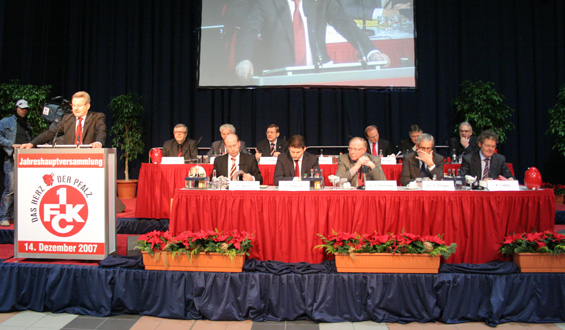 Jahreshauptversammlung am 14. Dezember 2007