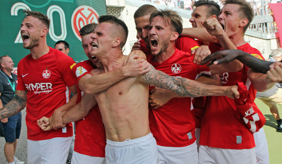 Jubel im DFB-Pokal: Der FCK gewinnt gegen Mainz