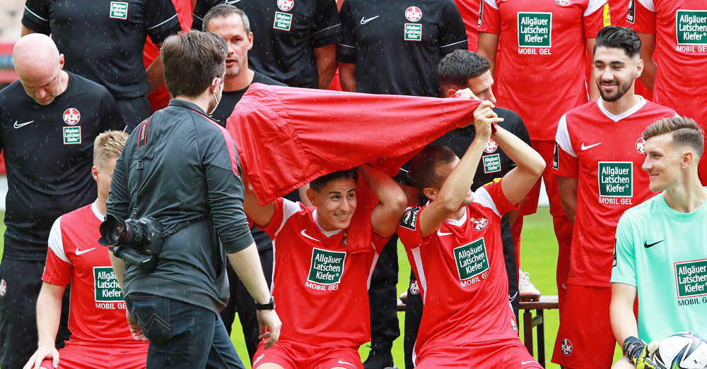 Schnappschuss vom regnerischen FCK-Medientag