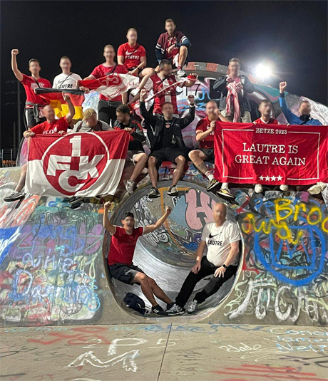 Der Gästeblock im Stadion von Louisville