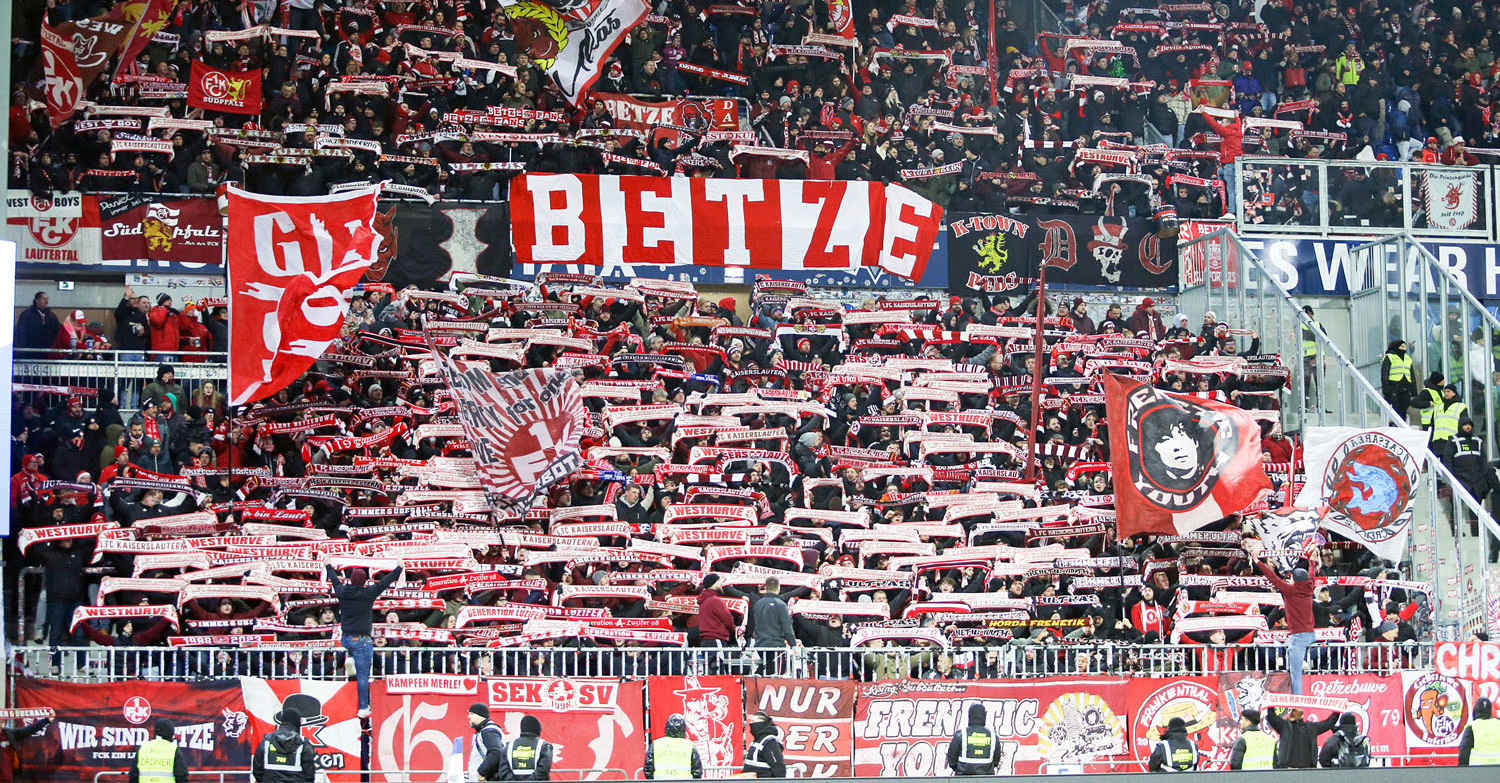 FCK-Fans im Gästeblock