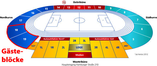 Stadionplan Eintracht-Stadion - Eintracht Braunschweig