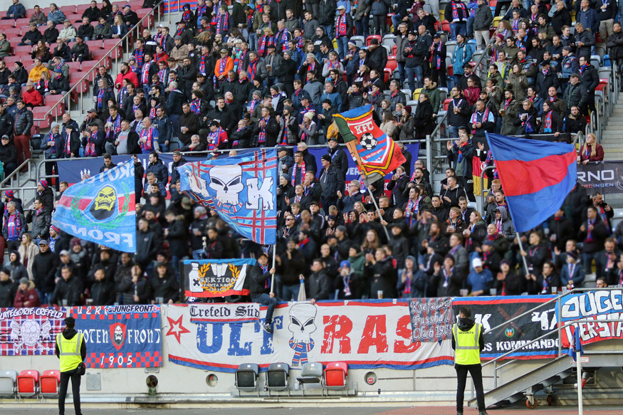  Fanblock des KFC Uerdingen