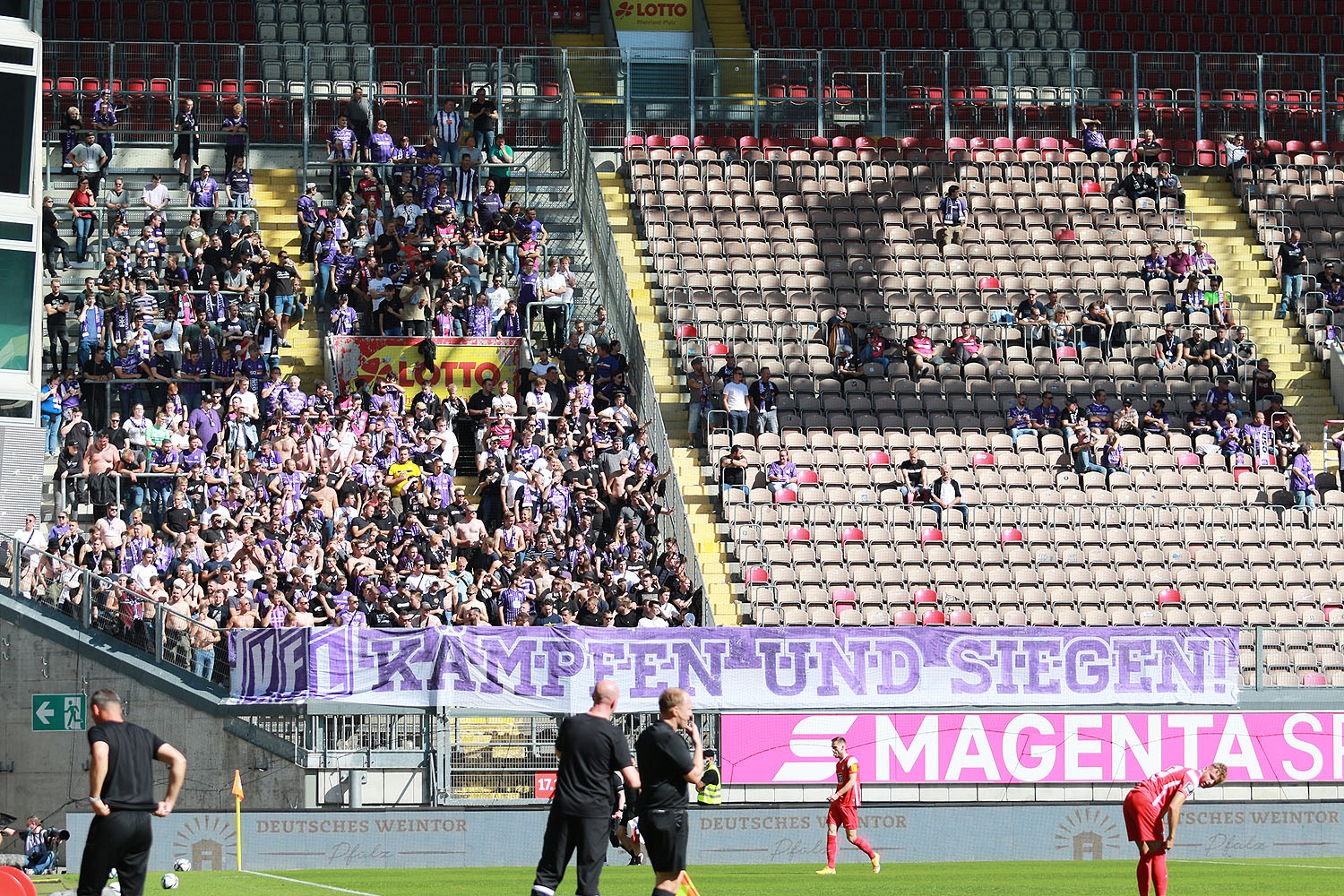 Rund 600 Osnabrück-Fans im Gästeblock