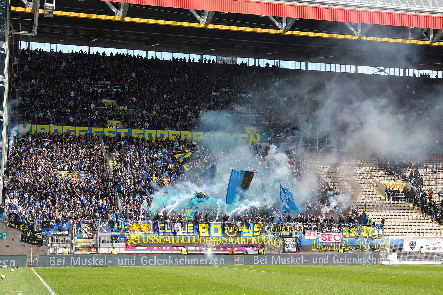 Saarbrücken-Fans im Gästeblock