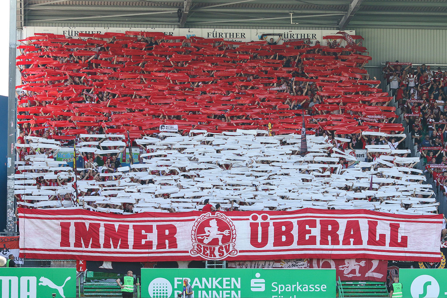 Choreo im Gästeblock