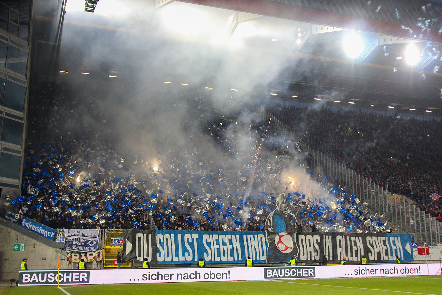 Choreo der HSV-Fans