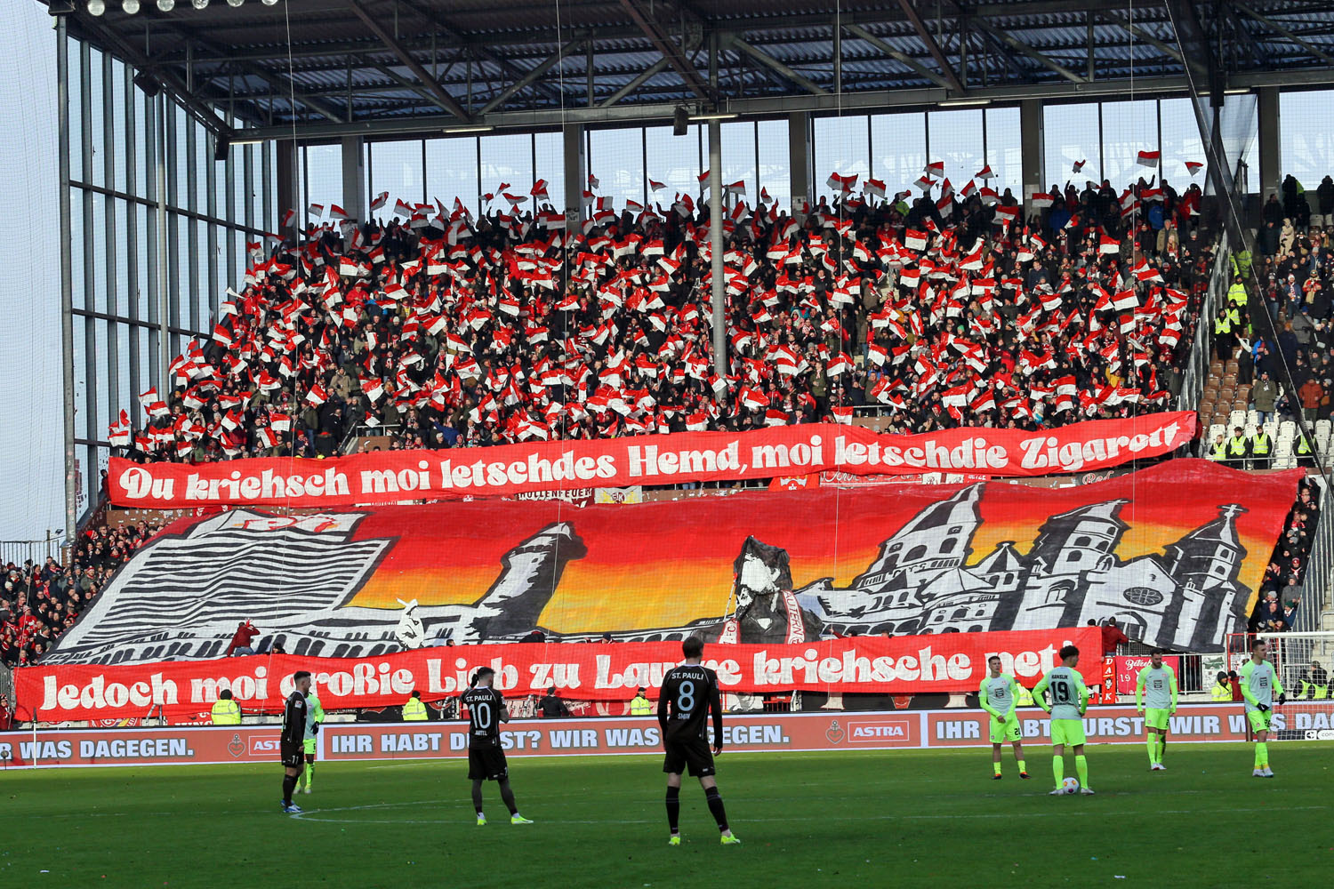Choreo im Gästeblock