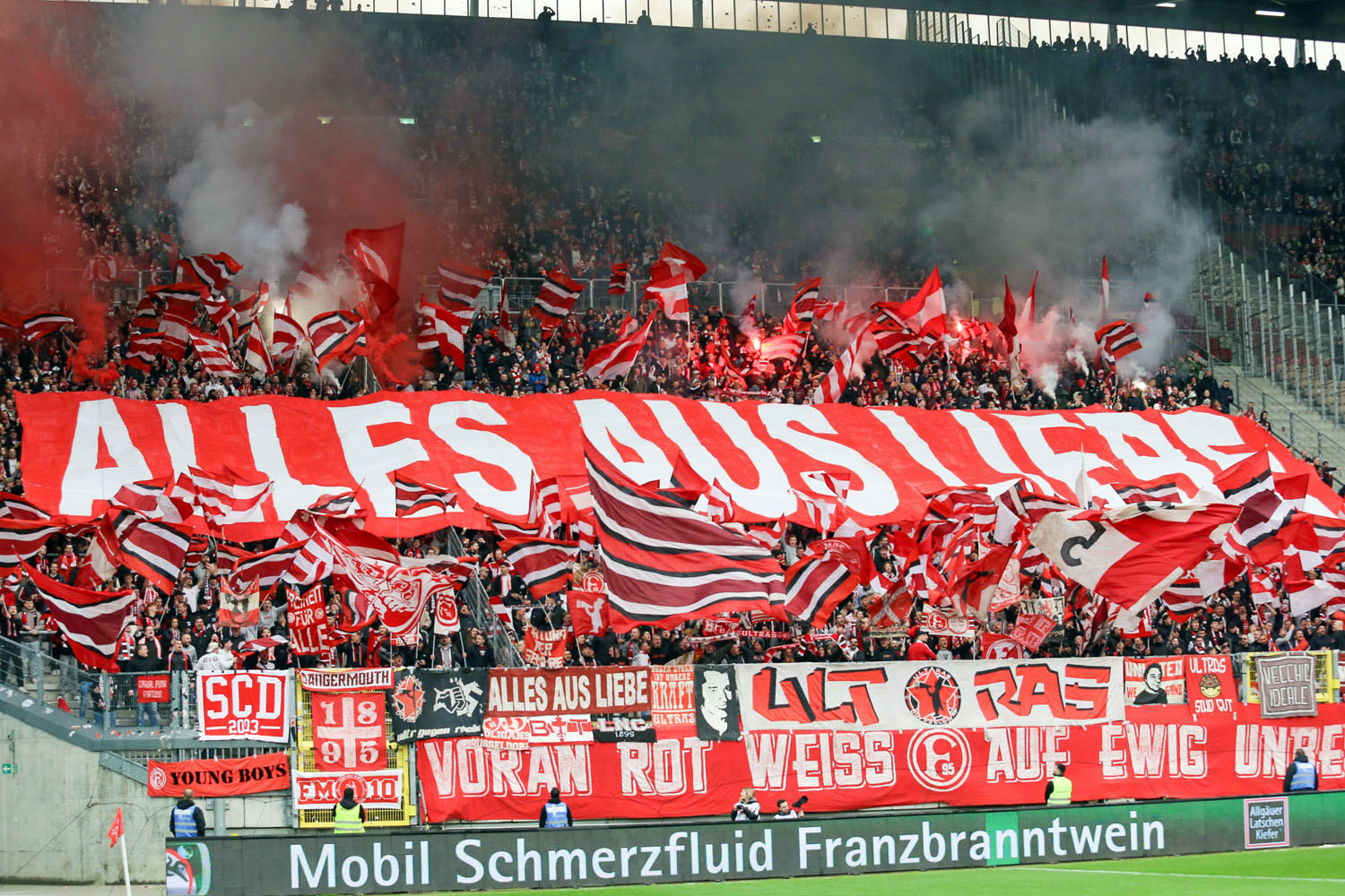 Choreo der Fans von Fortuna Düsseldorf