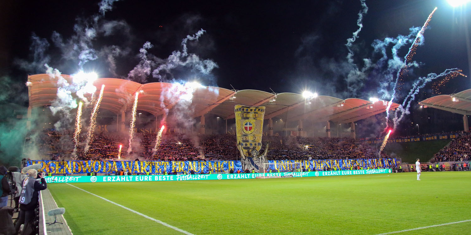 Choreo in der Heimkurve