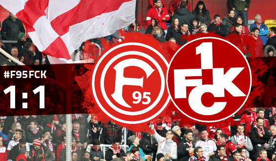 Punkteteilung: Lautern spielt 1:1 in Düsseldorf