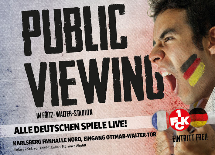 Public Viewing zur EM auf dem Betze