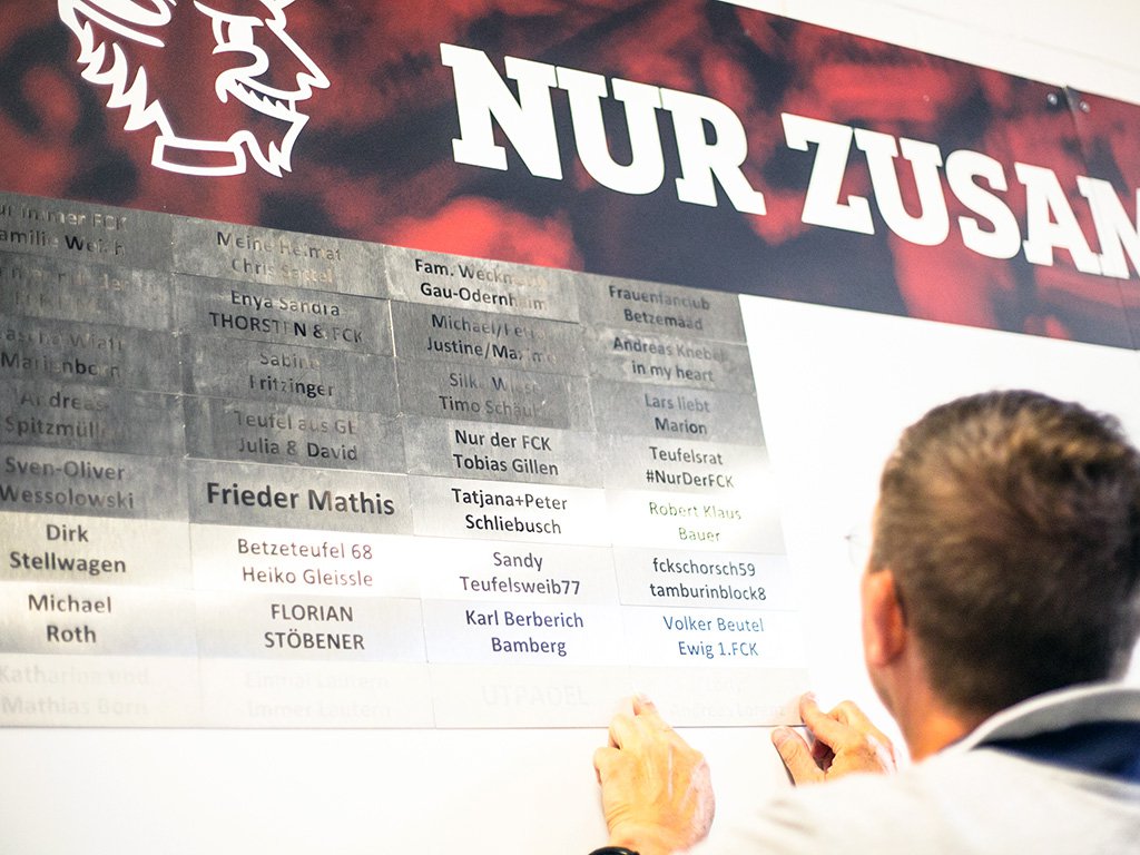 Zusammen Lautern: Die Wall of Fan wächst