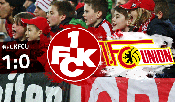 Dritter Sieg in Folge: Lautern schlägt Union 1:0