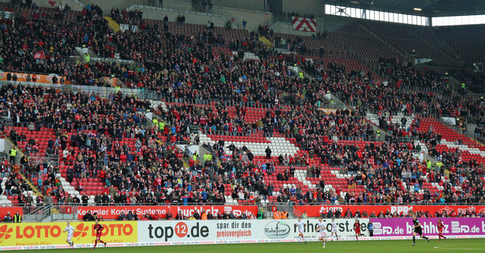 Oberer Bereich der Südtribüne wird geschlossen