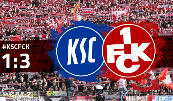 Derbysieg: FCK gewinnt in Karlsruhe 3:1