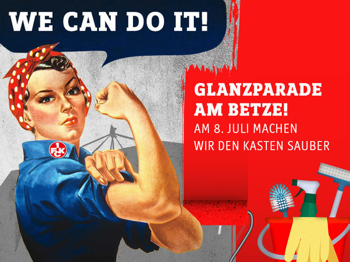 Glanzparade! Stadion-Arbeitseinsatz am 8. Juli
