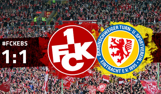 Rückstand ausgeglichen: 1:1 gegen Braunschweig