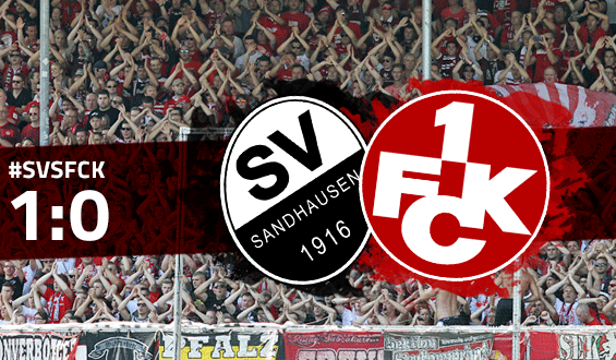 Endergebnis zwischen dem SV Sandhausen und dem 1. FC Kaiserslautern