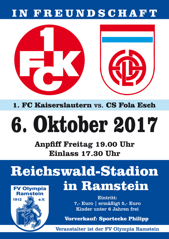 Testspiel gegen Fola Esch am 6. Oktober
