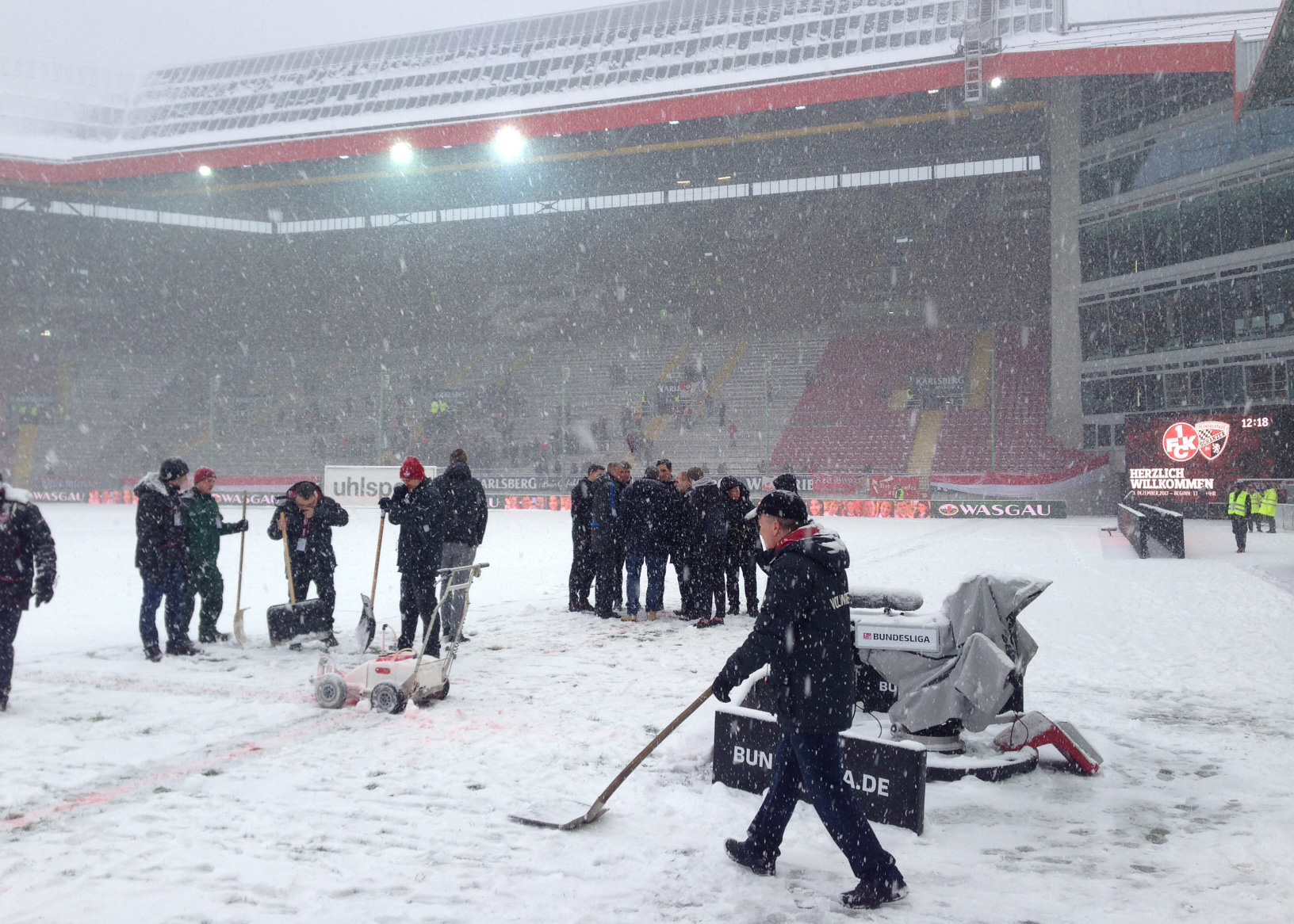 Trotz Schneefall: FCK-Heimspiel findet statt