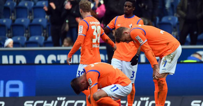 Auch Darmstadt verliert, sechs Punkte zu Rang 16