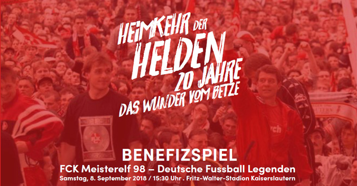 Benefizspiel: 20 Jahre Das Wunder vom Betze