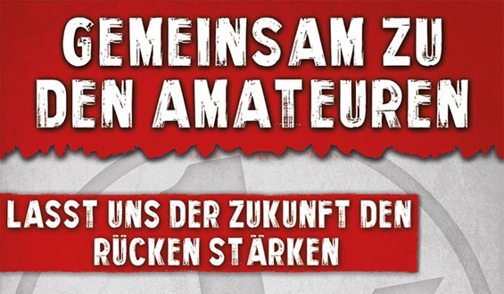 Am 12. Mai: Gemeinsam zu den Amateuren auf Platz 4