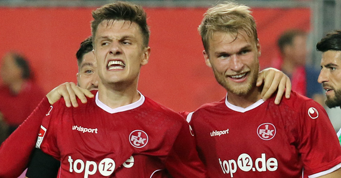 FCK-Mittelfeldspieler Gino Fechner (links)