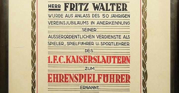 Auktionshaus listet Fritz-Walter-Exponate auf