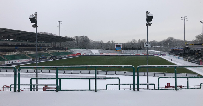 Trotz Schnee: Münster-Spiel derzeit nicht gefährdet