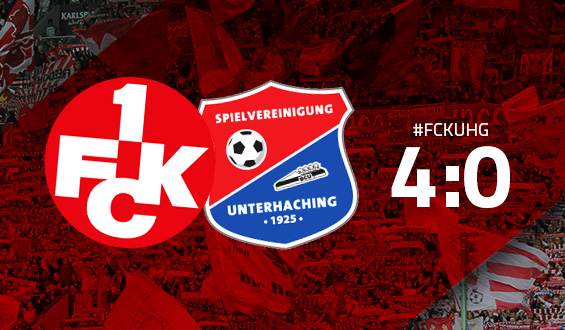 Am Ende deutlich: FCK schlägt Haching 4:0