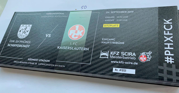 Südwestpokal: Tickets in Schifferstadt erhältlich