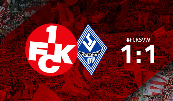 Remis im Derby: FCK und Waldhof spielen 1:1